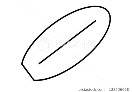 Surfboard simple icon vector illustration 122536628