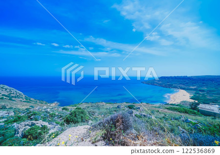 Malta's beautiful sea and scenery 122536869