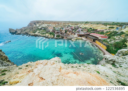 馬耳他美麗的大海和風景 122536895