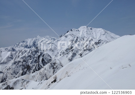 Mt. Goryu and Mt. Kashima-yari in spring 122536903