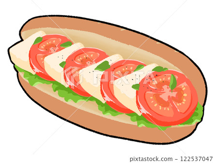 Caprese sandwich 122537047