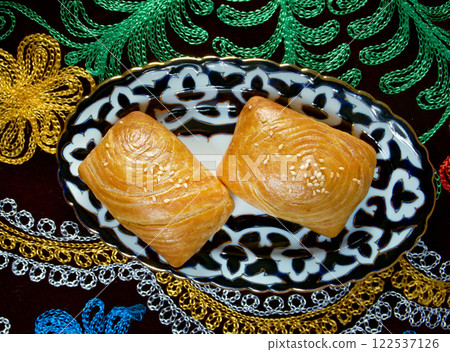 traditional eastern food samsa. traditional eastern food samsa. 122537126