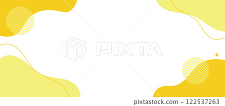 黃色流體形狀背景插畫素材平面手繪流體藍色 122537263