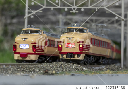 Railway model N gauge 489 series express Noto express Hakukata 05 122537488