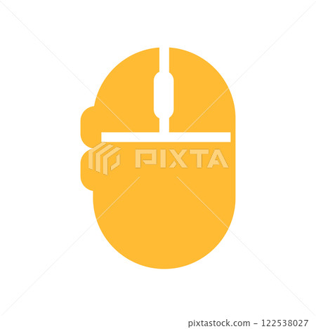 Flat Computer Mouse Icon Symbol Vector Illustration 122538027