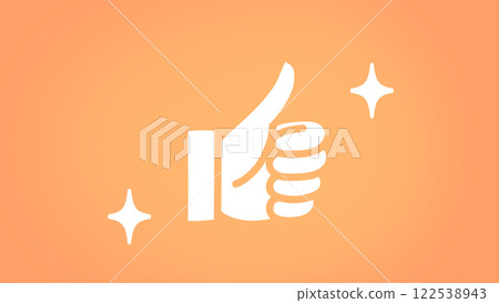 Simple good sign background illustration Rating High rating Like OK Good button 122538943
