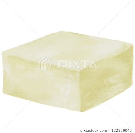 White tofu soy bean curd plant base meal Asian delicay healthy food hand illustration White tofu soy bean curd plant base meal Asian delicay healthy food hand illustration 122539043