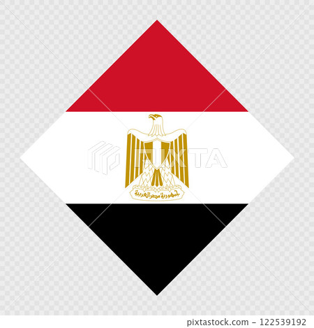 Egypt rhombus flag. Vector illustration. 122539192