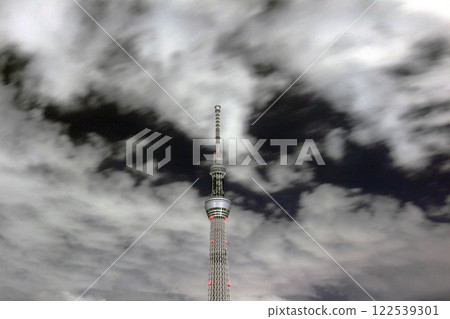 Tokyo Sky Tree and Clouds 122539301