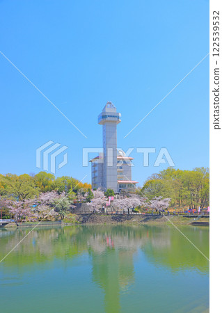 Skyward Asahi and cherry blossoms in Owariasahi, Aichi Prefecture Skyward Asahi and cherry blossoms in Owariasahi, Aichi Prefecture 122539532