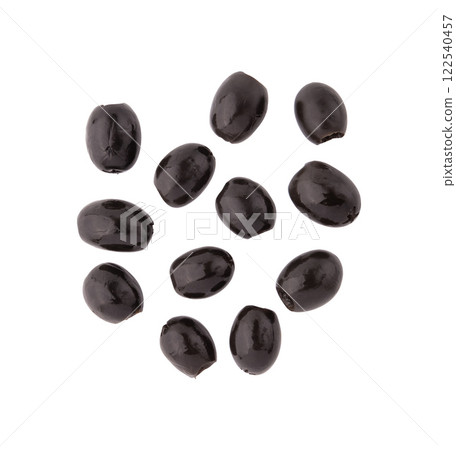 black olives isolated on white 122540457