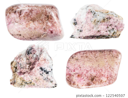 samples of raw pyroxmangite minerals isolated samples of raw pyroxmangite minerals isolated 122540507