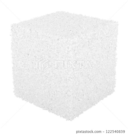 White sugar cube, 3D rendering 122540839