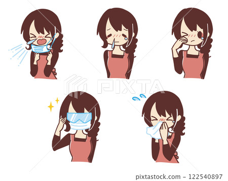 花粉症家庭主婦設定顏色 花粉症家庭主婦設定顏色 122540897