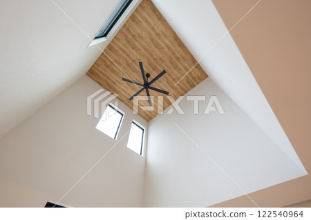 Ceiling fan atrium 122540964