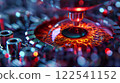 Eye scan technology iris recognition security biometric identification 122541152
