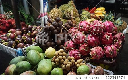 Tropical fruits in morning market, Bali, Indonesia 122541274