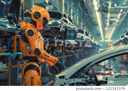 Industrial robot automated factory robotic arm technology manufacturing car production automation Industrial robot automated factory robotic arm technology manufacturing car production automation 122541374