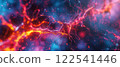 Neuron network abstract illustration connection intelligence data science technology background. 122541446