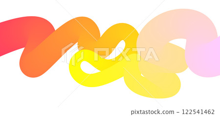 wavy colorful gradient shape. Vector illustration 122541462