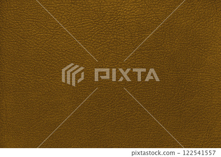 Natural, genuine solid yellow leather texture, structure of matte leatherette macro background 122541557