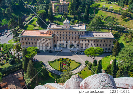 View of the Vatican in Europe and Rome in Italy 122541621