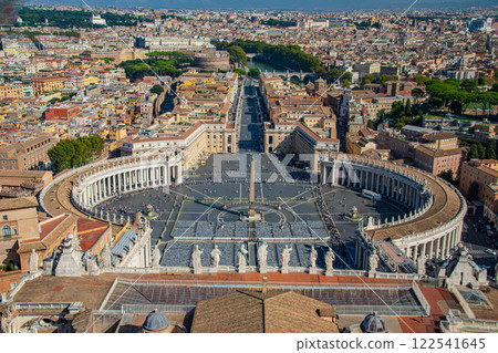 View of the Vatican in Europe and Rome in Italy View of the Vatican in Europe and Rome in Italy 122541645