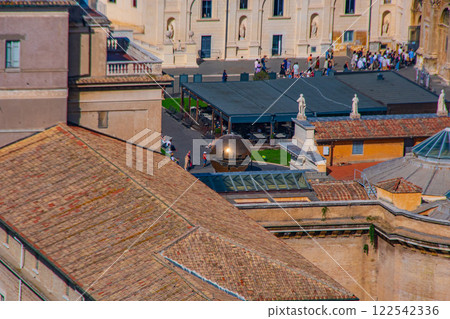 Rome, Italy and the Vatican cityscape 122542336