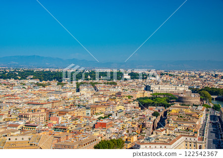 Rome, Italy and the Vatican cityscape 122542367