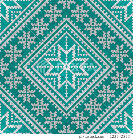 Scandinavian mosaic vector pattern 30 Scandinavian mosaic vector pattern 30 122542853