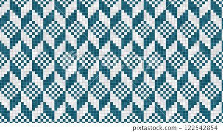 Scandinavian mosaic vector pattern 31 122542854