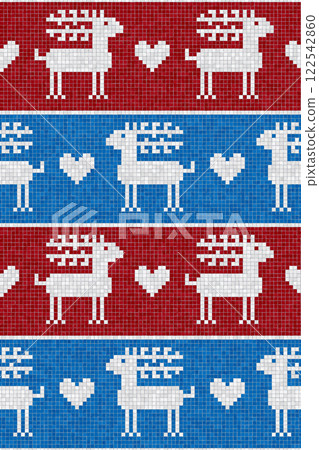 Scandinavian mosaic vector pattern 37 Scandinavian mosaic vector pattern 37 122542860