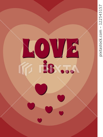 Retro Valentine's Day Poster Retro Valentine's Day Poster 122543157