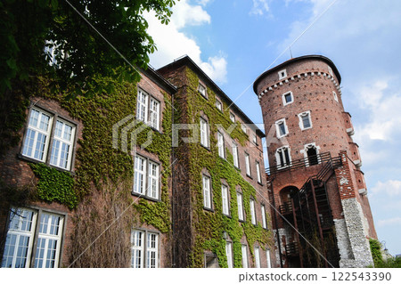 Medieval Wawel castle complex on Wawel hill in Krakow. High quality photo Medieval Wawel castle complex on Wawel hill in Krakow. High quality photo 122543390