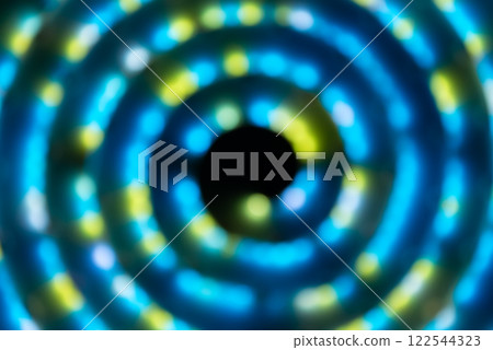 Abstract lights in spiral circle 122544323