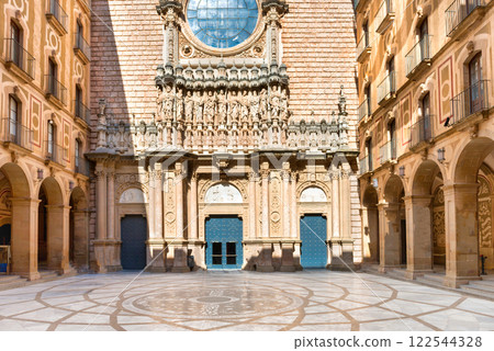 Interior of Montserrat Benedictine monastery 122544328