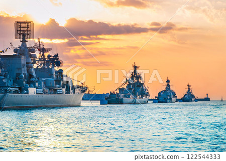 Military navy russian ships 122544333