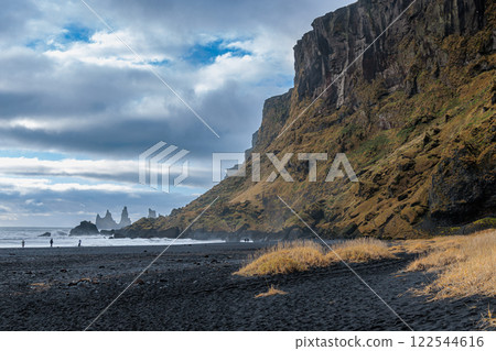 Vikurfjara Black Sand Beach near Vik on the island of Iceland Vikurfjara Black Sand Beach near Vik on the island of Iceland 122544616
