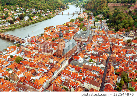 Aerial View of Heidelberg, travel concept, Germany Aerial View of Heidelberg, travel concept, Germany 122544976