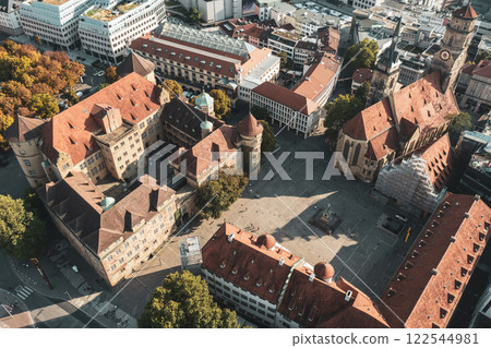 Stiftskirche church in Stuttgart, Germany, travel destination 122544981