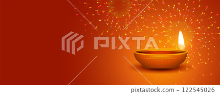 happy diwali festival of light fireworks banner happy diwali festival of light fireworks banner 122545026
