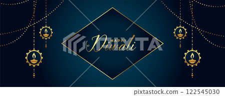 decorative happy diwali festival background design 122545030