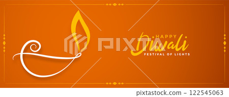 creative happy diwali diya banner design creative happy diwali diya banner design 122545063