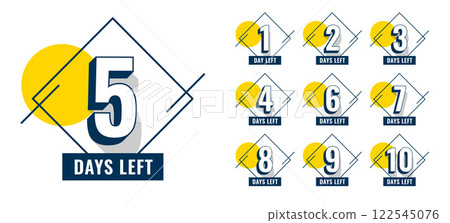 promotional number of days left banner design promotional number of days left banner design 122545076