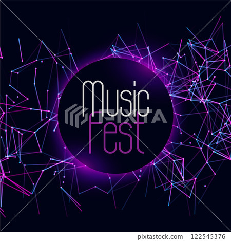 edm dj musical festival event cover template 122545376