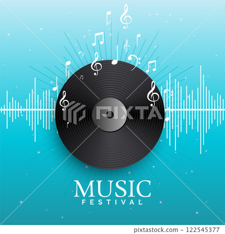 music record vinyl with audio beats 122545377