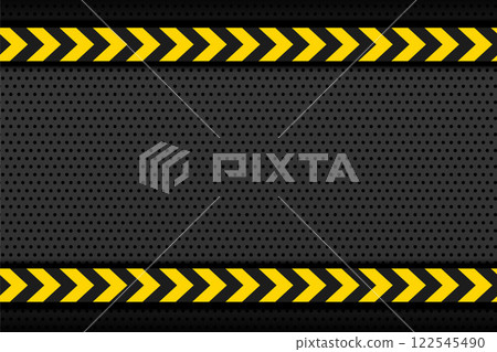 black metallic background with yellow stipe arrows 122545490