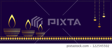 decorative golden purple web diwali banner design decorative golden purple web diwali banner design 122545502