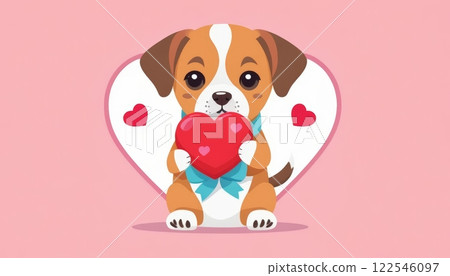 heart, Valentines, dog 122546097