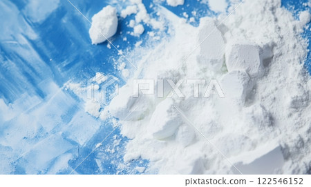 Powder Blue And White Texture Abstract Background 122546152